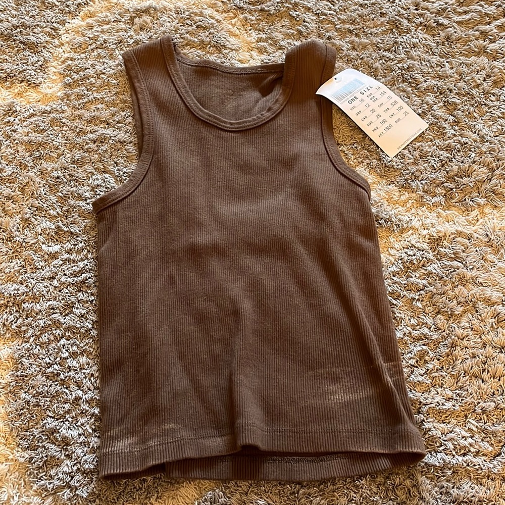 brandy melville brown tank top
